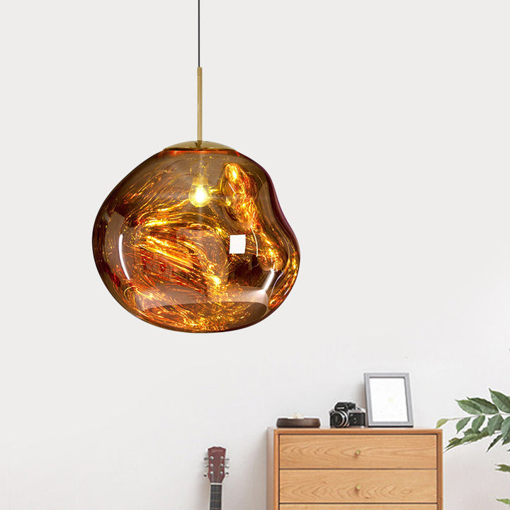 Zeitgemäße Designlampe, perfekt für Wohnzimmer-Beleuchtung mit E27 Fassung.