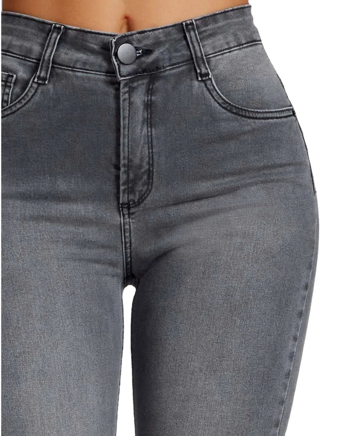 Moderne Damen Skinny Jeans High Waist, Destroyed-Design, stretchiger Fit. Ideal für trendbewusste Outfits.