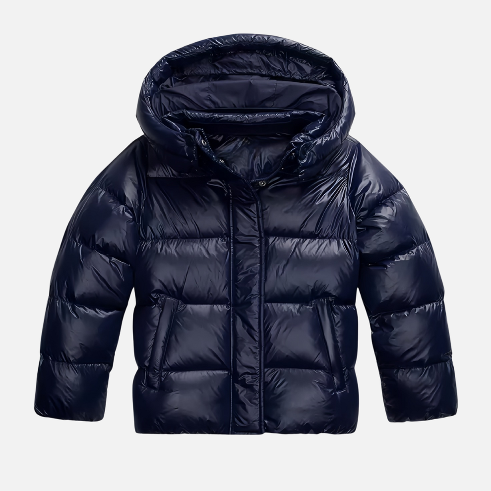 Hochwertige Damen Winterjacke, Steppjacke in Blau, warm und tailliert, exzellenter Kälteschutz.