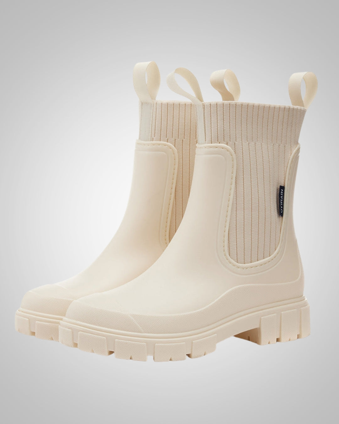 Robuste Damen Gummistiefel, wasserdicht für Frühling & Herbst, rutschfeste Sohle für Sicherheit.