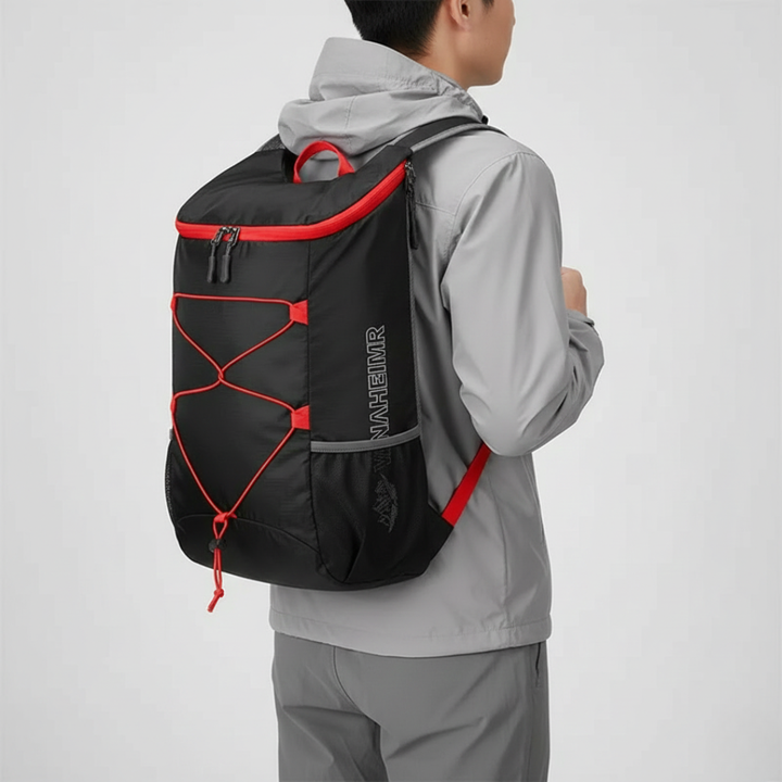 Wasserdichter Outdoor-Rucksack, faltbar und ultraleicht. Ideal für Wanderungen und Kurztrips.