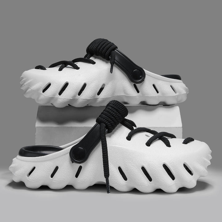Schnür-Clogs für Herren, atmungsaktiv & verstellbar, die perfekten Komfortschuhe.