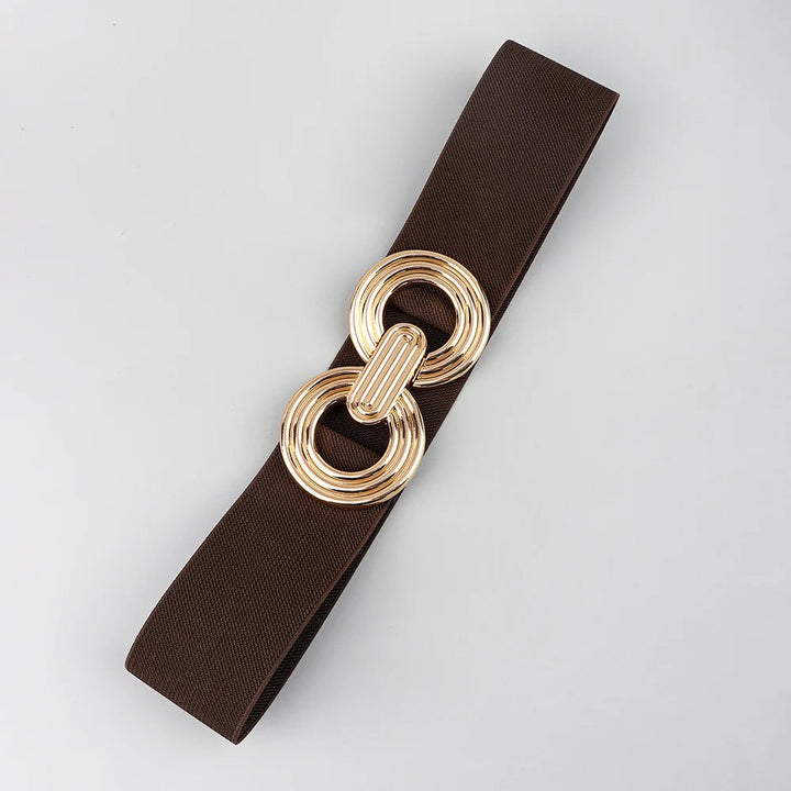 Damen-Taillengürtel, elastisch, mit schicker Rundschnalle. Optimal für Kleider. Elegante Geschenkidee für Frauen.