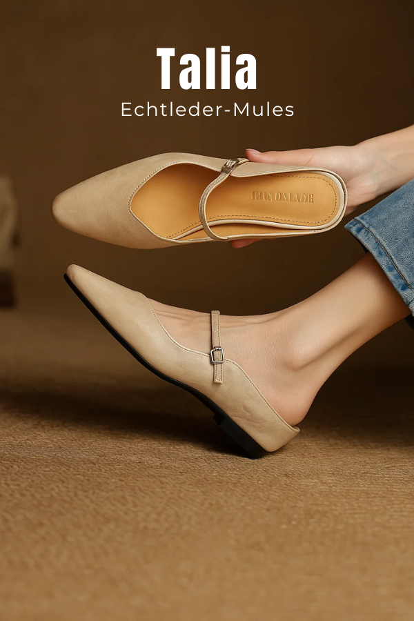 Spitze Damen Pantoletten Mary Jane, bequem, elegant und rutschfest.
