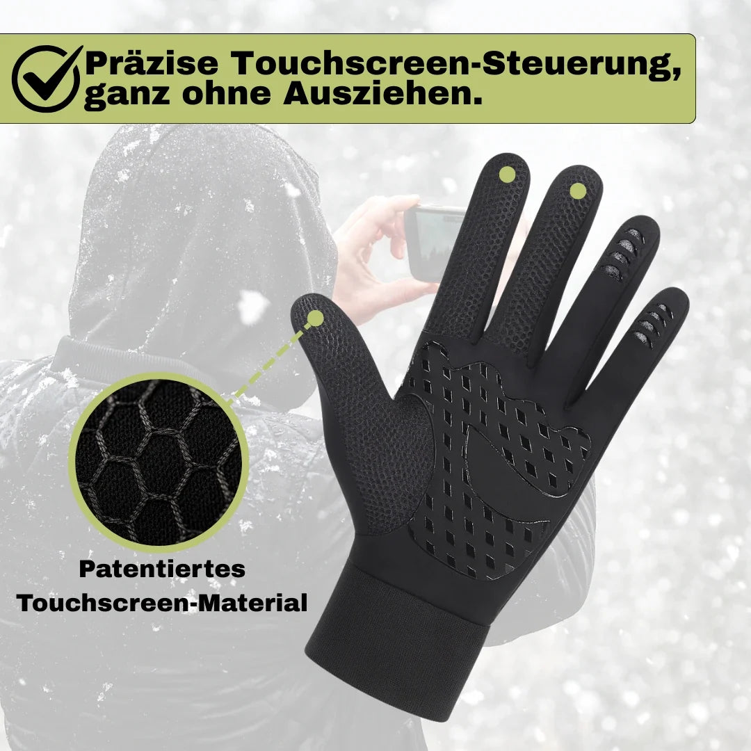 Vielseitige Unisex Winter-Outdoorhandschuhe. Winddicht, warm & griffig, perfekt für Fahrradtouren & Sport.