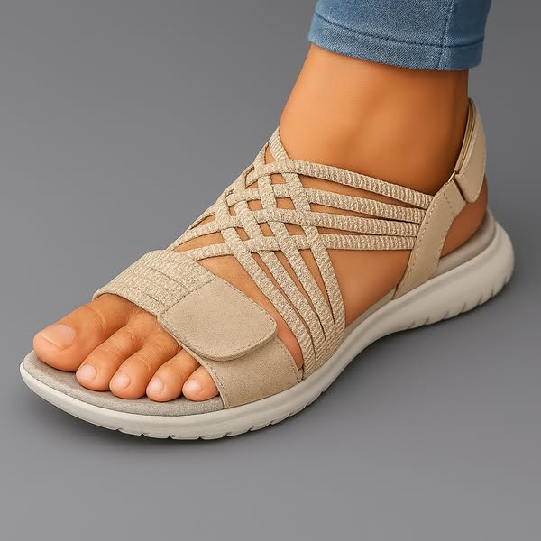 Schwarze Damen Sandalen: komfortable, orthopädische Sommerschuhe, rutschfest & verstellbar für jeden Tag.