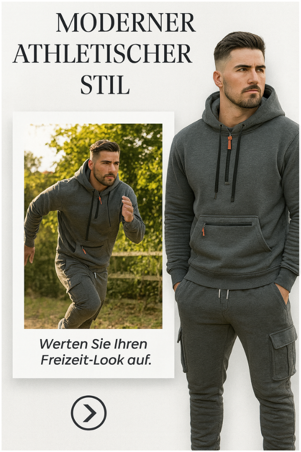 Danon Herren-Winterset für Wärme & Stil. Modernes Set mit bequemem Hoodie und passender Jogginghose für den Winter.