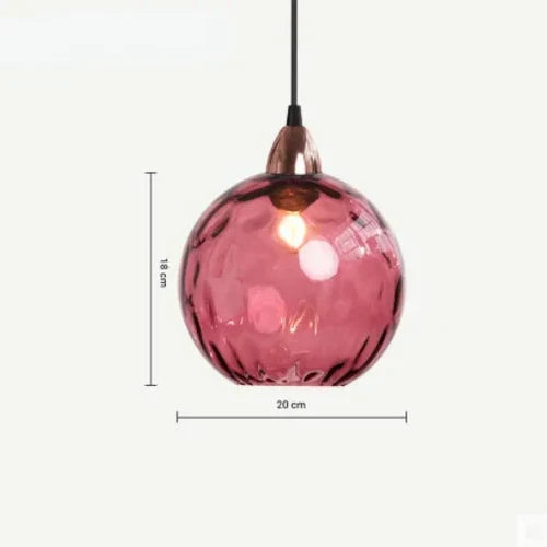 Schlafzimmerlampe LumiSphere: Dekorative Glaskugel-Pendelleuchte für sanftes Stimmungslicht.