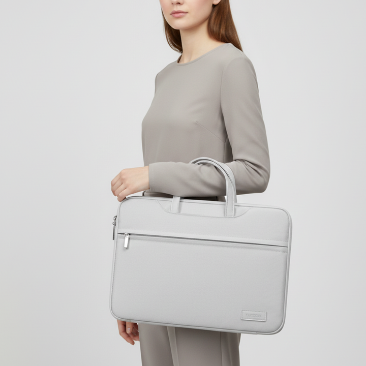 Robuste Khaki Laptop Tasche. Optimaler Notebook Schutz, unisex Business Begleiter für Reise & Büro.