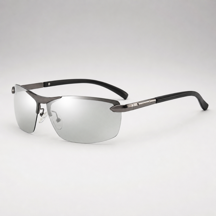 Visentra Sonnenbrille unisex, rahmenlos & leicht, mit polarisierten Gläsern für blendfreie Sicht.