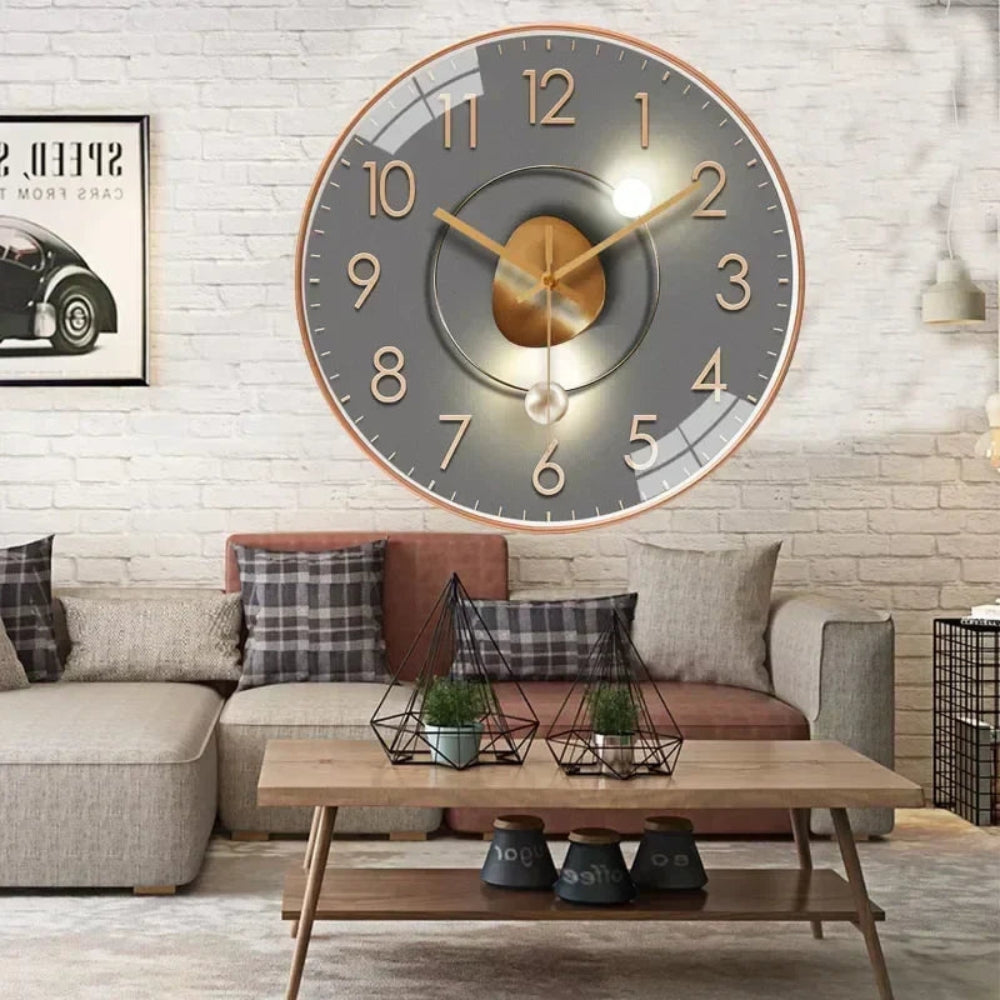 Zeitlose digitale Wanduhr für Küche & Büro; klares LCD-Display für sofortige, unkomplizierte Zeitanzeige.