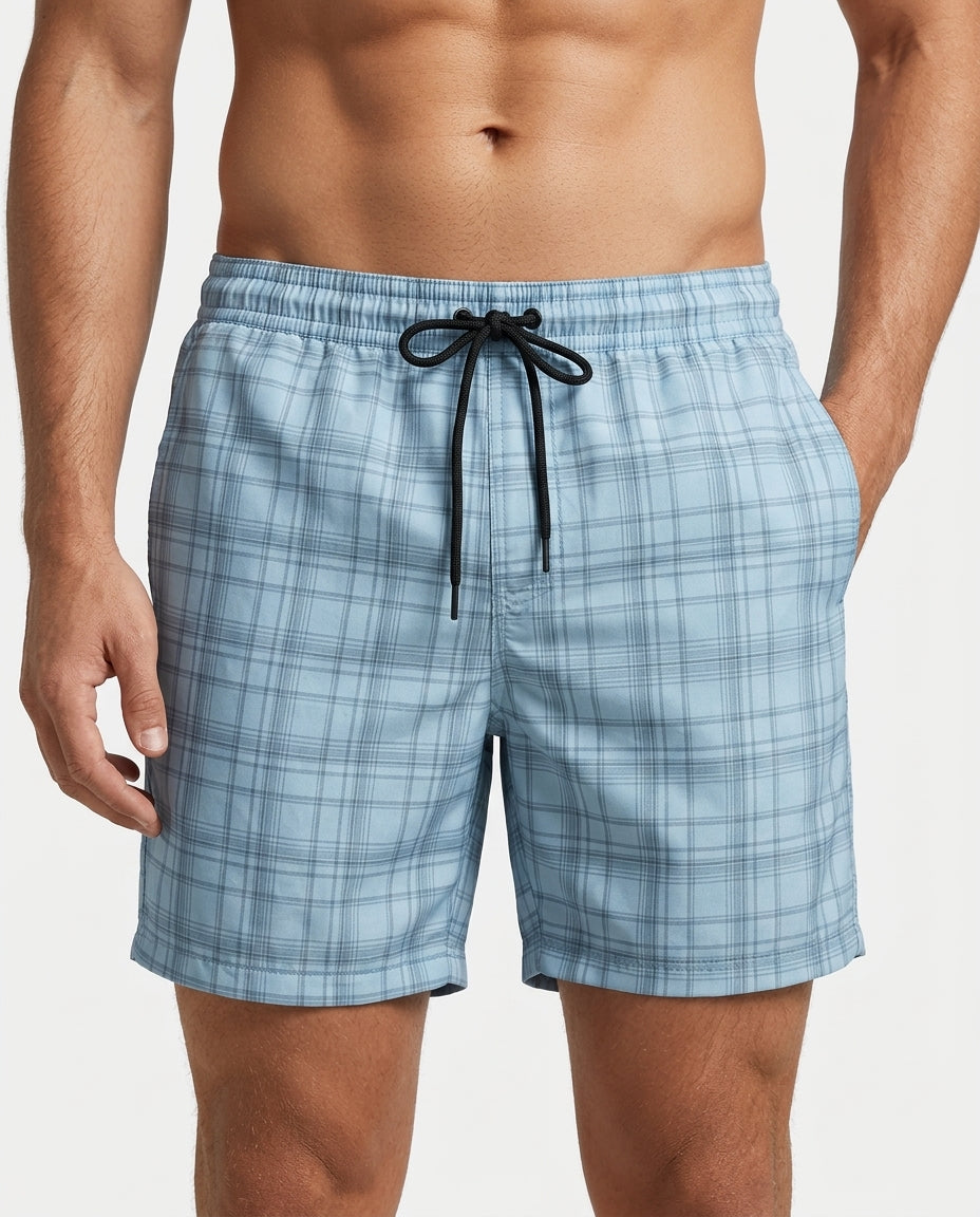 Modische Herren Badeshorts, schnelltrocknend und lässig, im Karotten-Stil für Strand und Sommer.