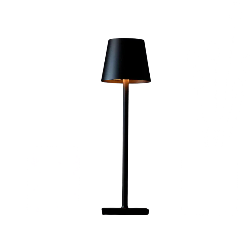 Energieeffiziente, dimmbare LED-Akku-Lampe als stimmungsvolles Akzentlicht für moderne Innenräume, tragbar.