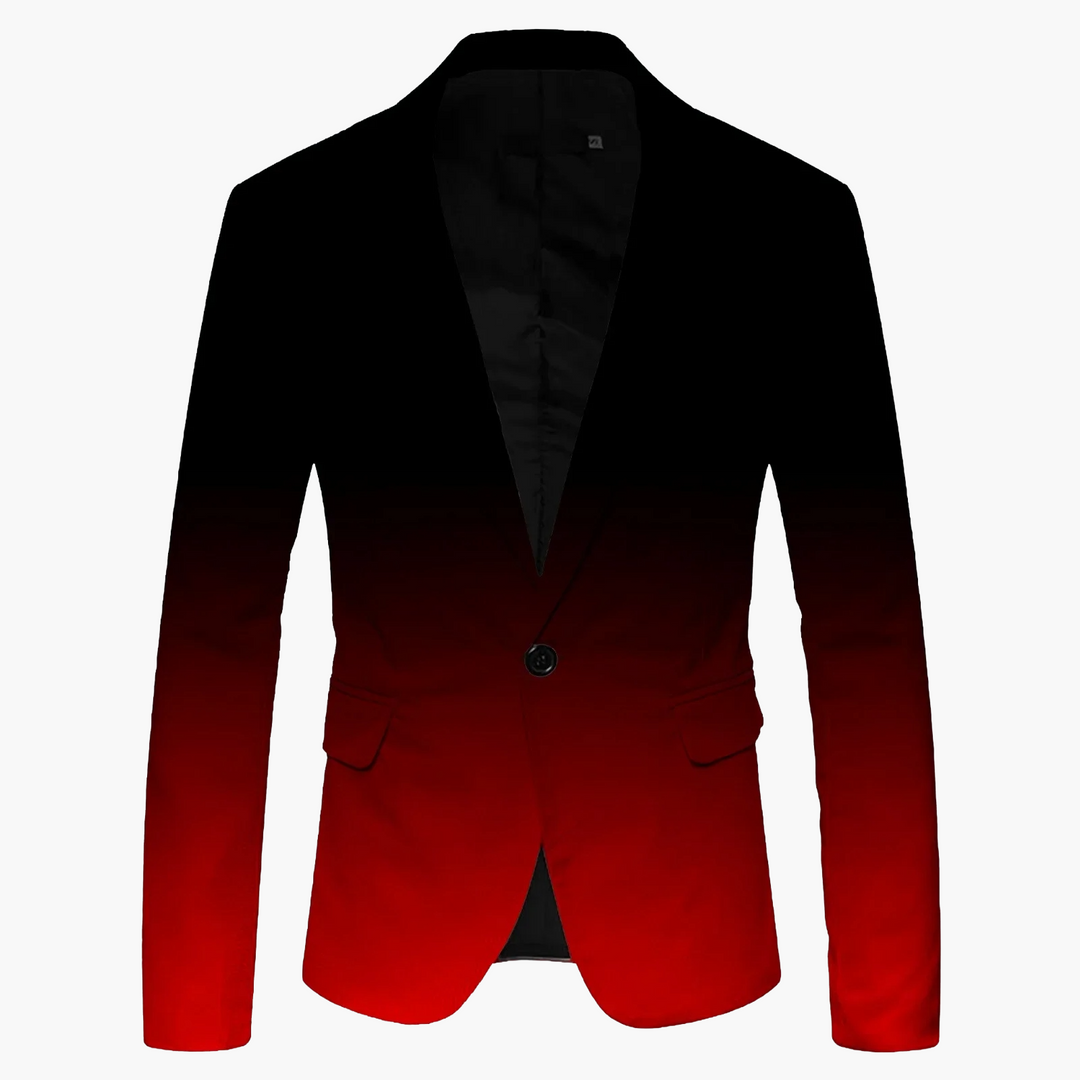 Ein-Knopf Verschluss & schmales Revers des modernen Herren Slim Fit Sakkos, anthrazit, stilvoll.