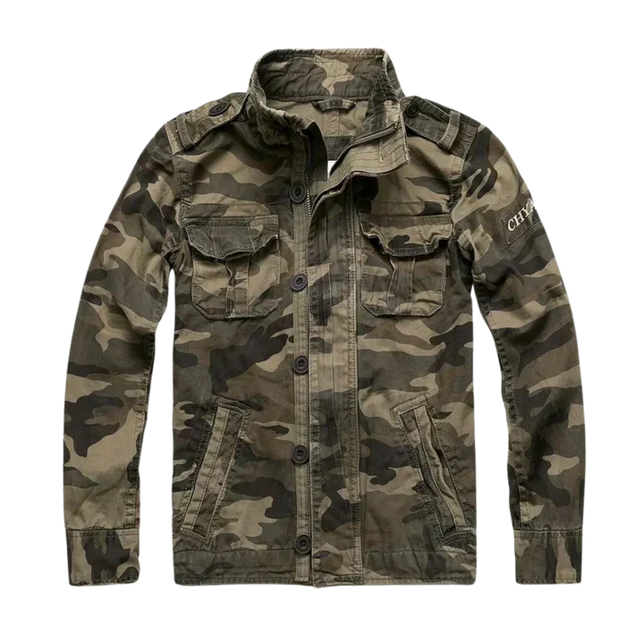 Herren Retro Übergangsjacke, Multi-Taschen Design. Vielseitige Herrenmode, ideal als lässige Freizeitjacke.