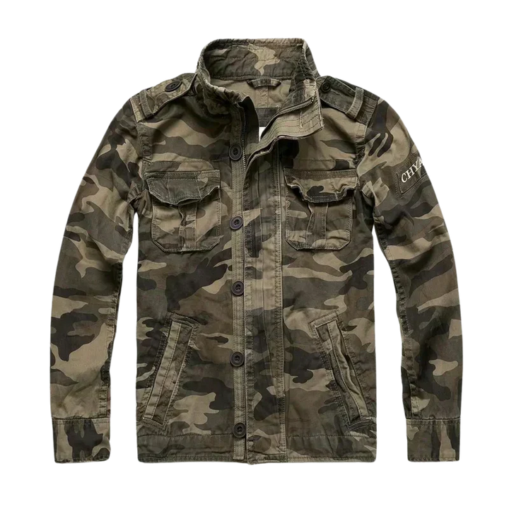 Vielseitige Herren Freizeitjacke im lässigen Retro-Design, perfekt als Übergangsjacke für Frühling & Herbst.