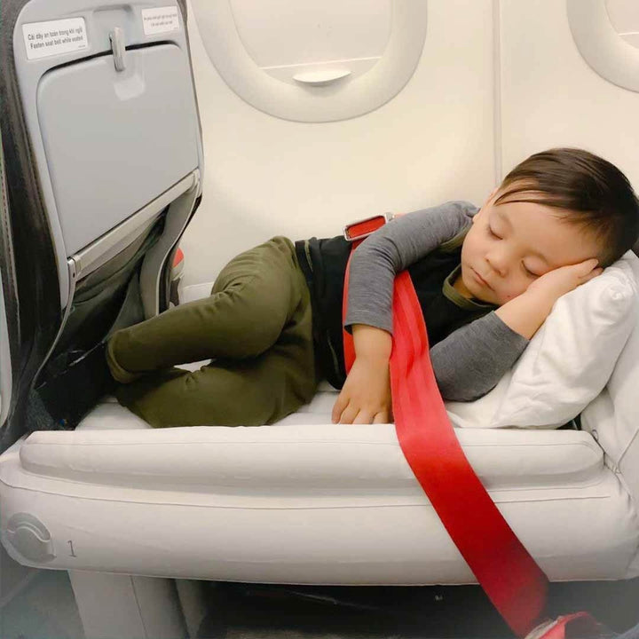 Tragbares Kinder-Reisebett, aufblasbar, für komfortable Übernachtungen im Auto, Zelt oder Flugzeug.