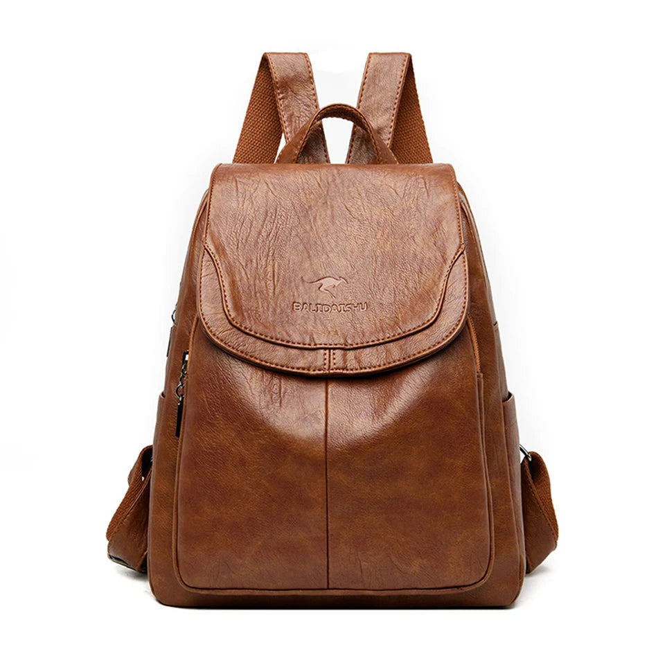 Praktischer Pendler-Rucksack, Unisex, mit RFID-Schutz und versteckten Reißverschlüssen gegen Diebstahl.