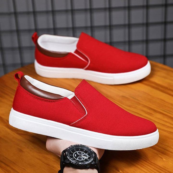 Stylische Lennard Slip-On Canvas-Schuhe für Herren, bequeme Alltagsschuhe für modernen Look.