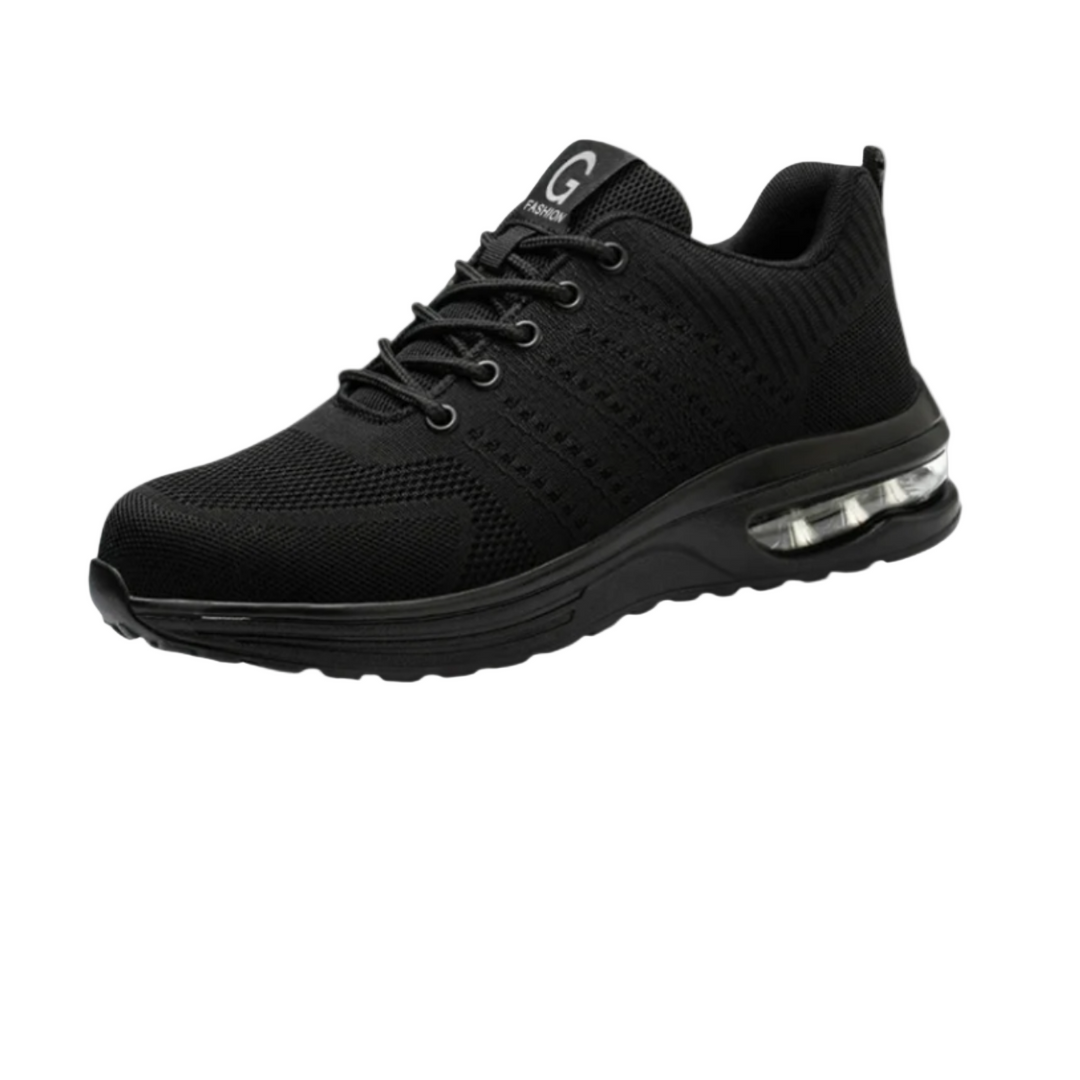 Weiße Damen Sicherheitsschuhe im Fashion Sneaker Stil, mit Stahlkappe, atmungsaktiv & rutschfest.