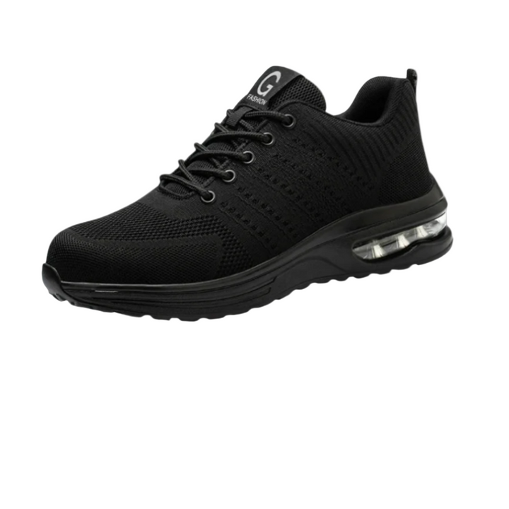 Weiße Damen Sicherheitsschuhe im Fashion Sneaker Stil, mit Stahlkappe, atmungsaktiv & rutschfest.