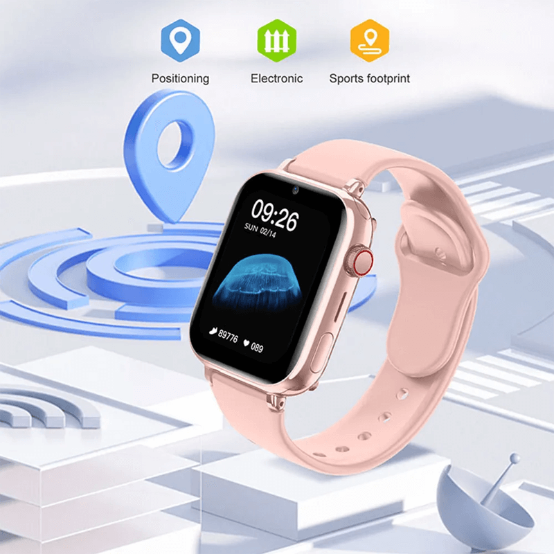 Kinder-Smartwatch mit präziser GPS-Ortung, SOS-Funktion und 4G-Videotelefonie für maximale Kindersicherheit.
