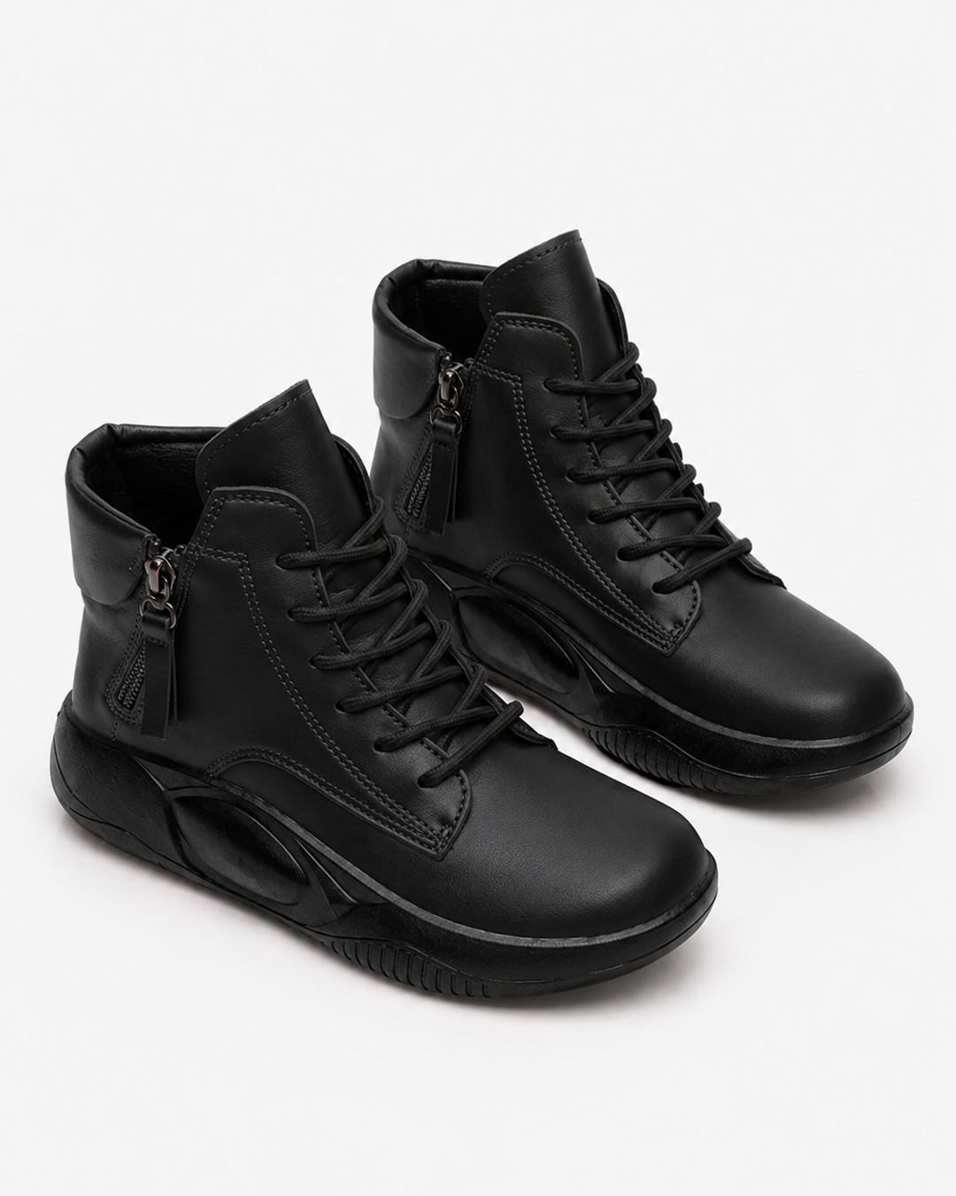 Elegante Damen Plateau Stiefeletten mit Schnürung, vielseitige Freizeitschuhe für jeden Tag.
