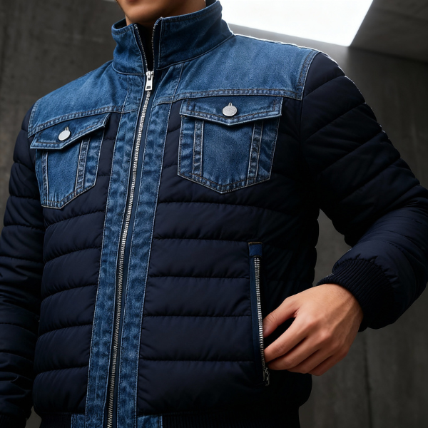 Funktionale Herren Outdoorjacke mit Kapuze und vielen Taschen; ideal als vielseitige Übergangs- & Freizeitjacke.