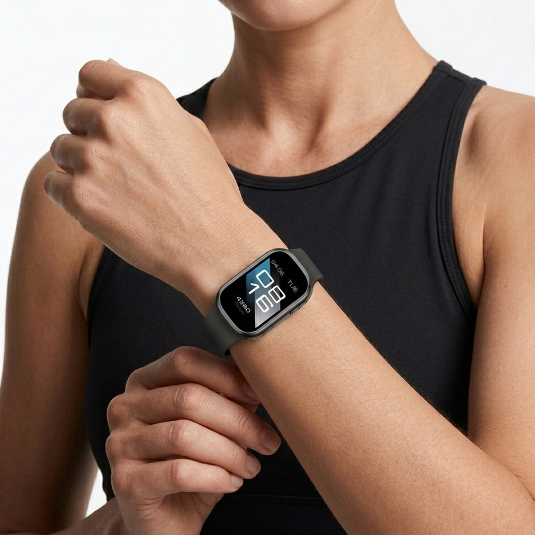Unisex Smartwatch für Sportler: Wasserdicht, Herzfrequenzüberwachung, lange Akkulaufzeit.