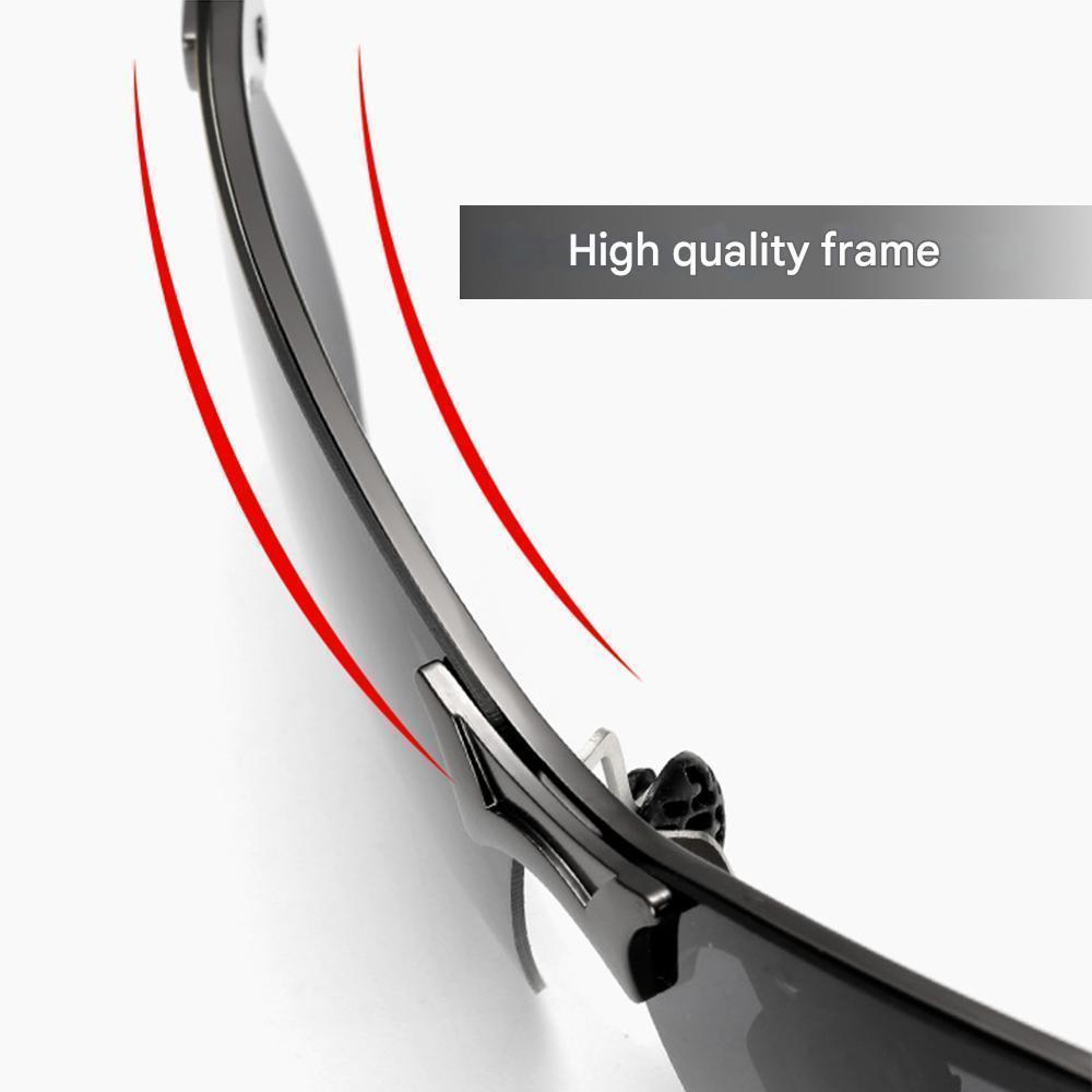 Unisex Tag & Nacht Brille: Selbsttönende Polarisationsbrille für blendfreie, geschützte Sicht.