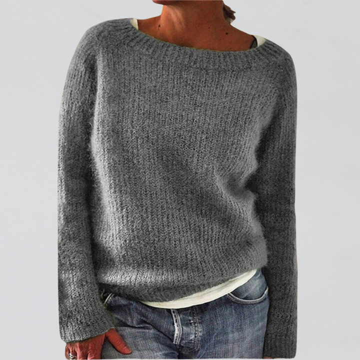 Bequemer Damen Pullover für entspannte Freizeit, ein vielseitiges Strick-Oberteil für Herbst & Wintermode mit Eleganz.