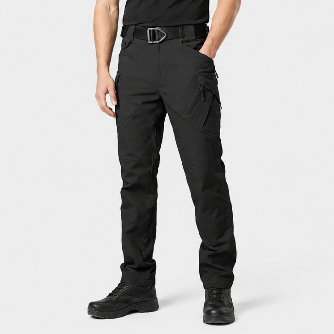 Ergonomische Herren Freizeithose. Taktische Cargo-Hose bietet maximale Bewegungsfreiheit für alle Outdoor-Aktivitäten.
