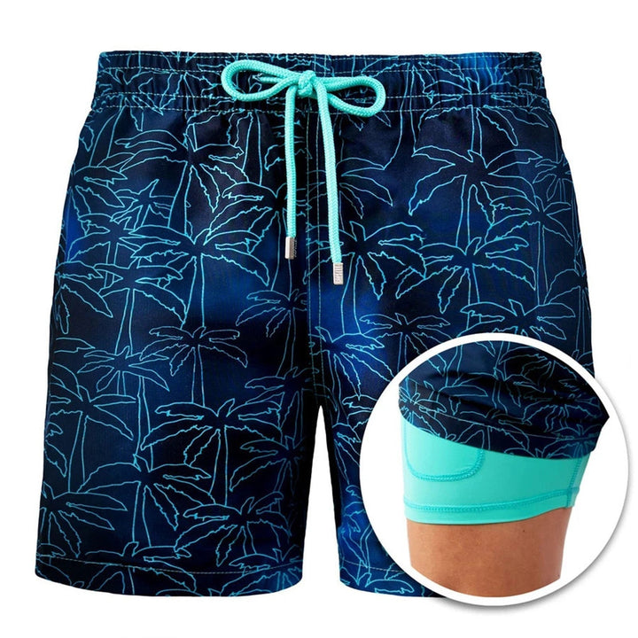 Sportliche doppellagige Herrenshorts, ideal für Wassersport, Strand & Freizeit.