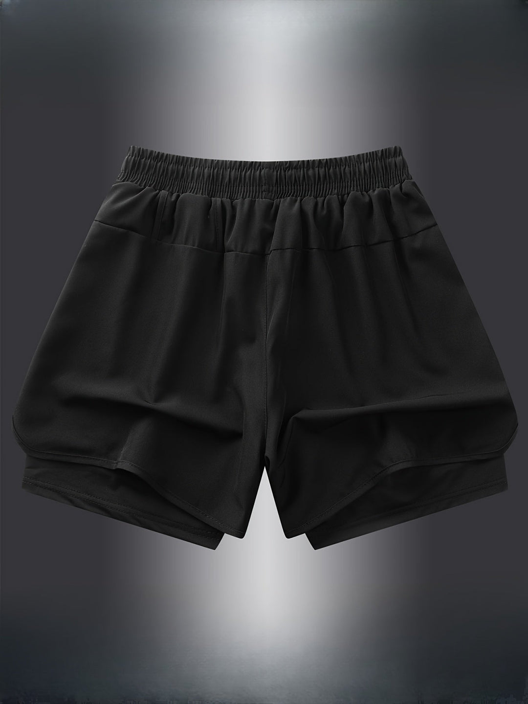 Ergonomische Herren 2-in-1 Laufshorts, für maximale Bewegungsfreiheit und hohen Tragekomfort.
