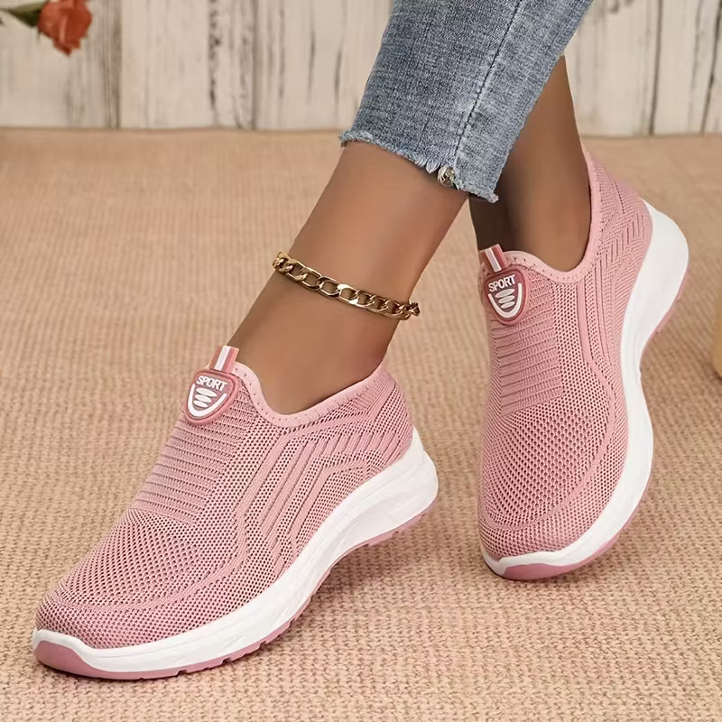 Moderne Damen-Gehschuhe, atmungsaktiv & orthopädisch, ideal für Sport, Freizeit und lange Spaziergänge.