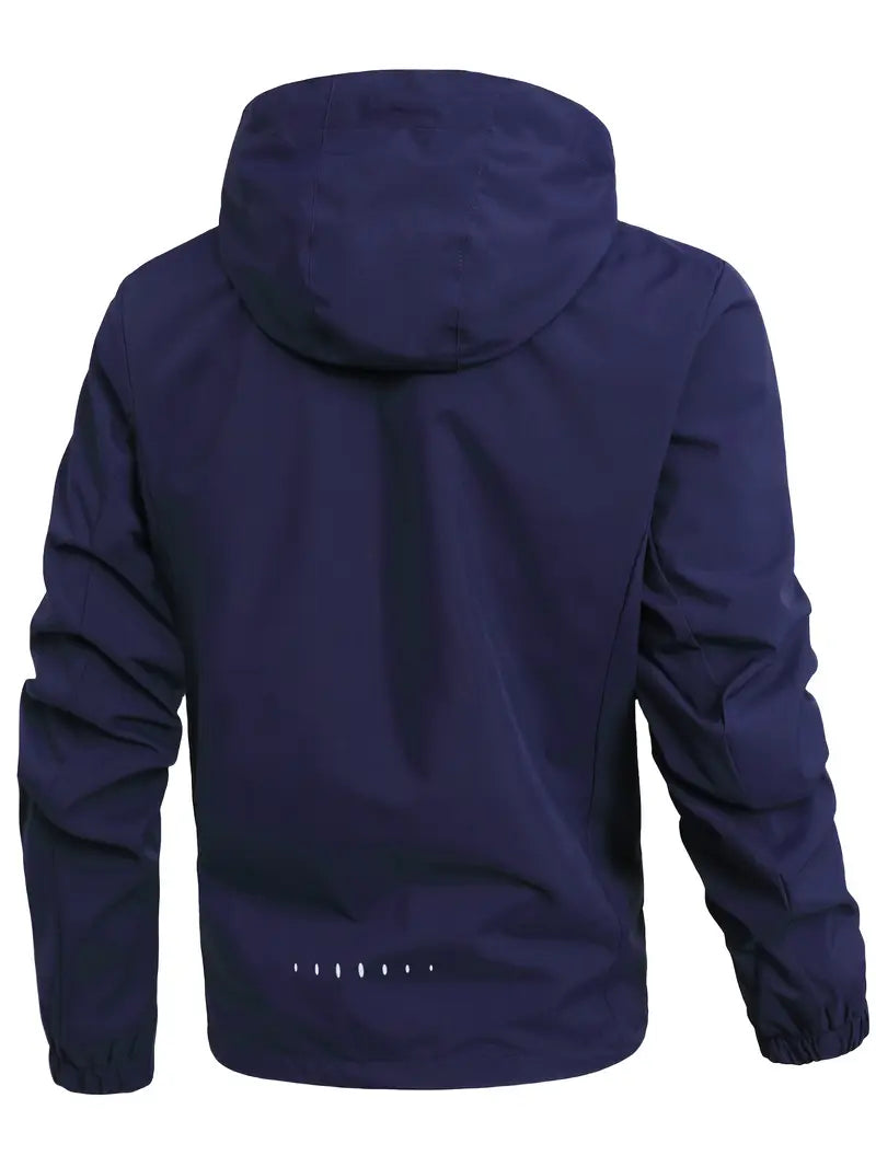 Hochwertige Herren Regenjacke Norberto, wasserdicht mit Kapuze, perfekt für Outdoor & Alltag.
