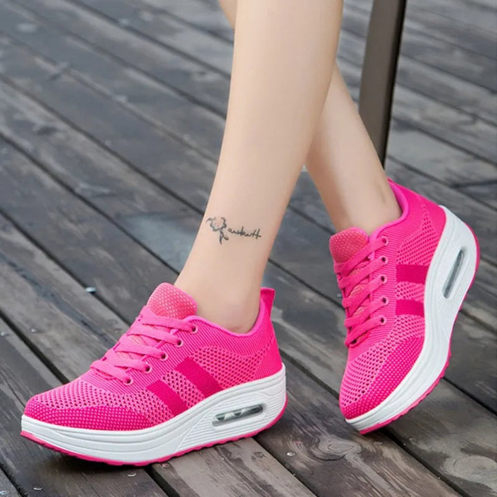 Damen Orthopädische Sneaker: Bequeme Sportschuhe mit Gelsystem für Alltag und Freizeit.