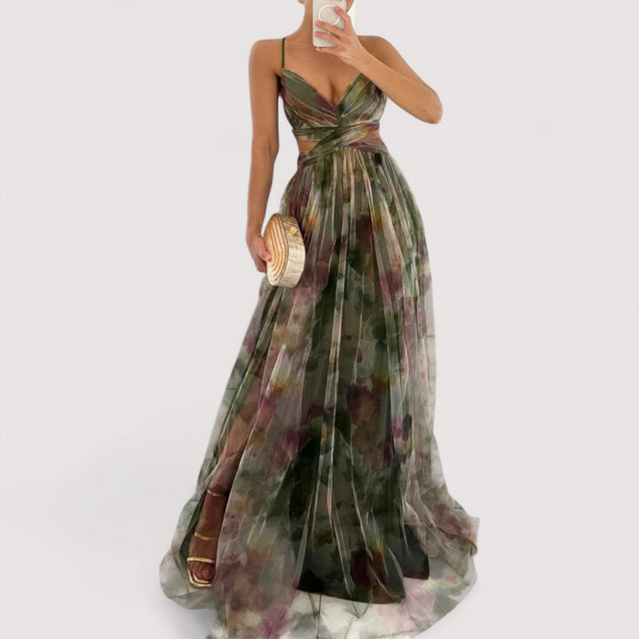 Damen Partykleid: Elegant, figurbetont & fließend, mit verdrehtem Oberteil für unvergessliche Abende.