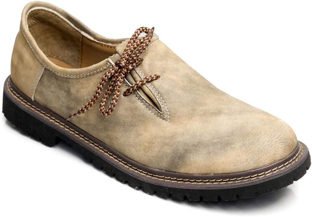 Klassische Herren Haferlschuhe aus Leder mit Seitenschnürung für rustikalen Look.