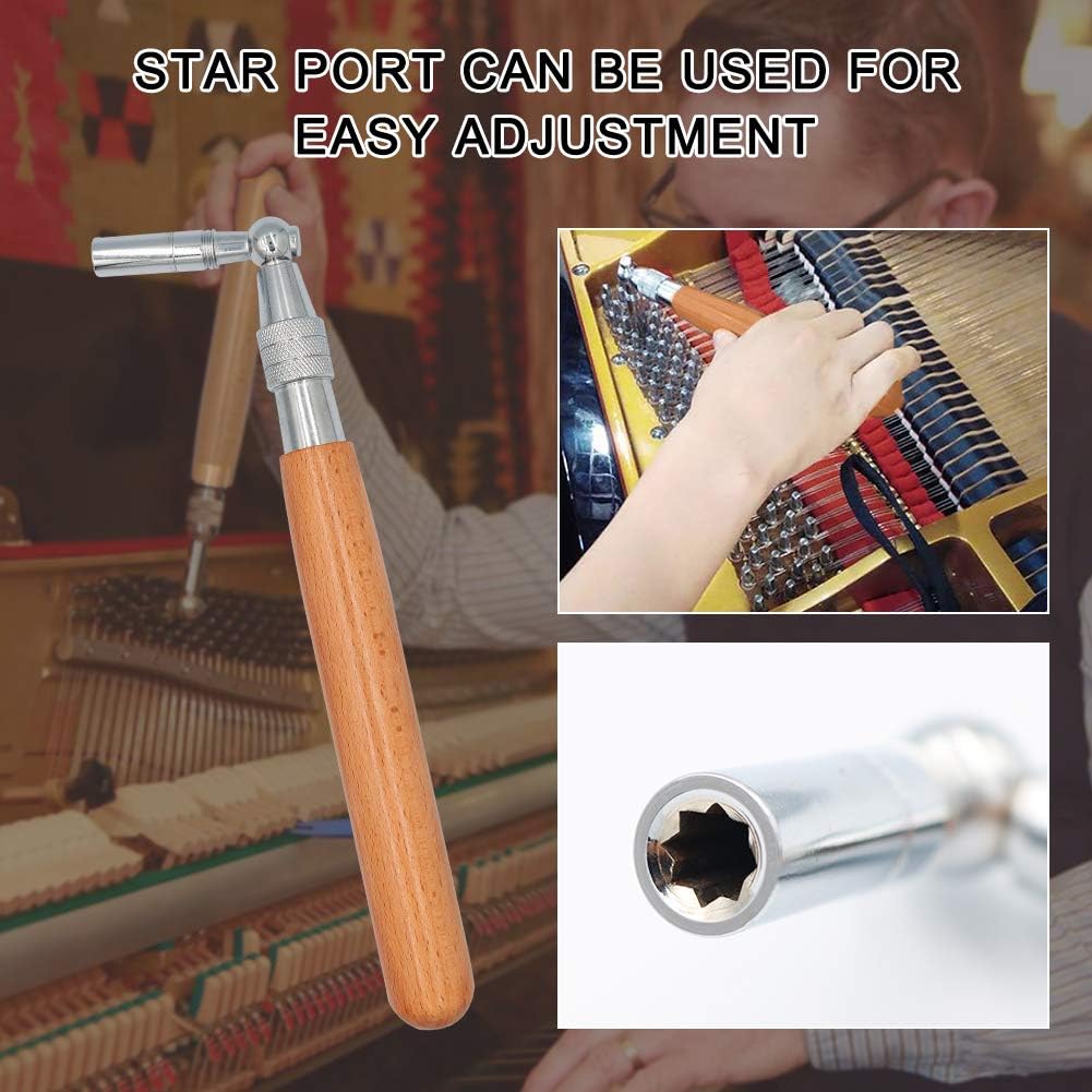 Robustes 16-teiliges Klavier-Stimmwerkzeugset mit professionellen Instrumenten für einwandfreien Klang.