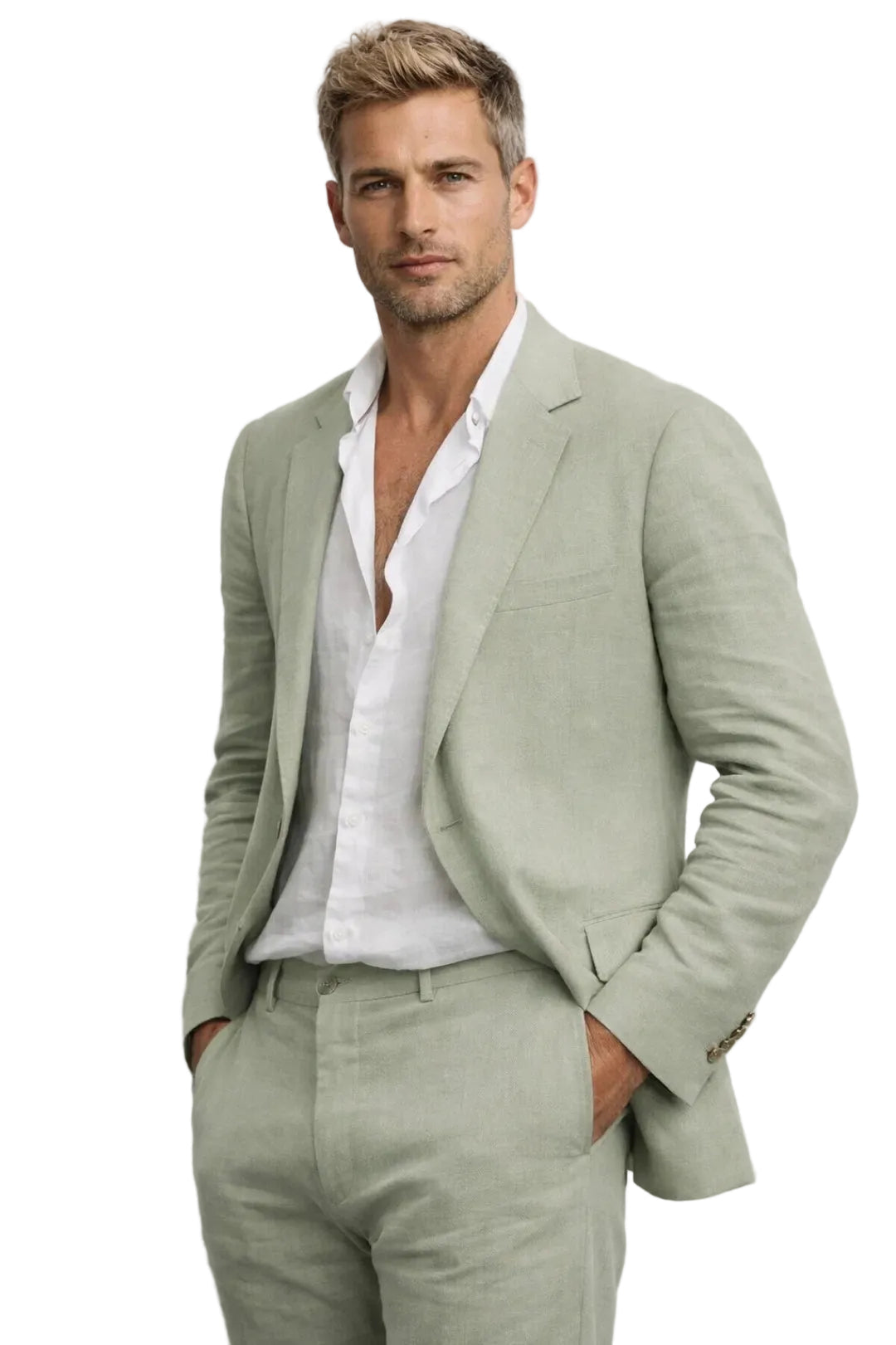 Elegantes Herren Anzug Set, zweiteilig, ideal für Business, Büro oder feierliche Anlässe.
