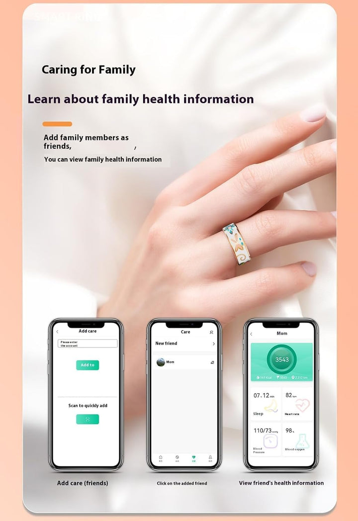Stilvoller Aurina Smart Ring in Silber für Damen, als diskreter Fitness- & Schlaftracker.
