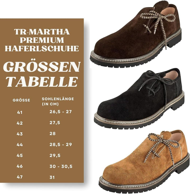 Bequeme Wildleder Haferlschuhe als Schnürschuhe für Herren, perfekt für Freizeit & Feste.