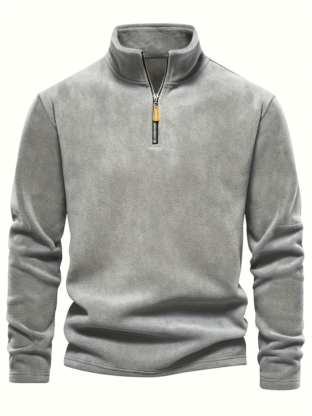 Komfortabler Herren Half-Zip Pullover mit Stehkragen. Langarm-Sweater, vielseitig kombinierbar für Winter-Layering.