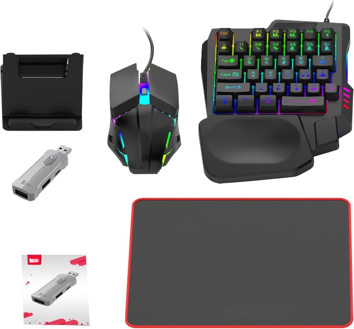 Ergonomische Zyvorn Gaming-Maus mit RGB-Beleuchtung, komfortabel für lange PC & Mobil Gaming-Sessions.