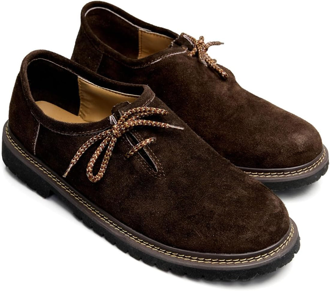 Rustikale Herren Haferlschuhe aus hochwertigem Leder, ideal für jeden Anlass.