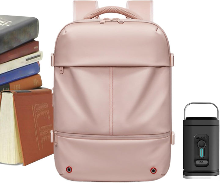 Unisex Reiserucksack Arvid, erweiterbar & wasserdicht, mit Vakuumkompression für Reisen.