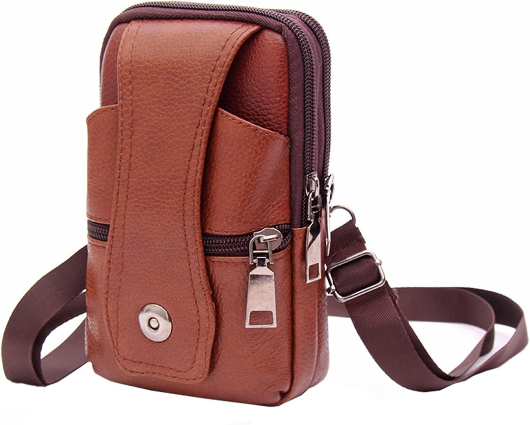 Praktische Herren Tasche mit mehreren Fächern, wasserabweisend, für täglichen Gebrauch und Reise.