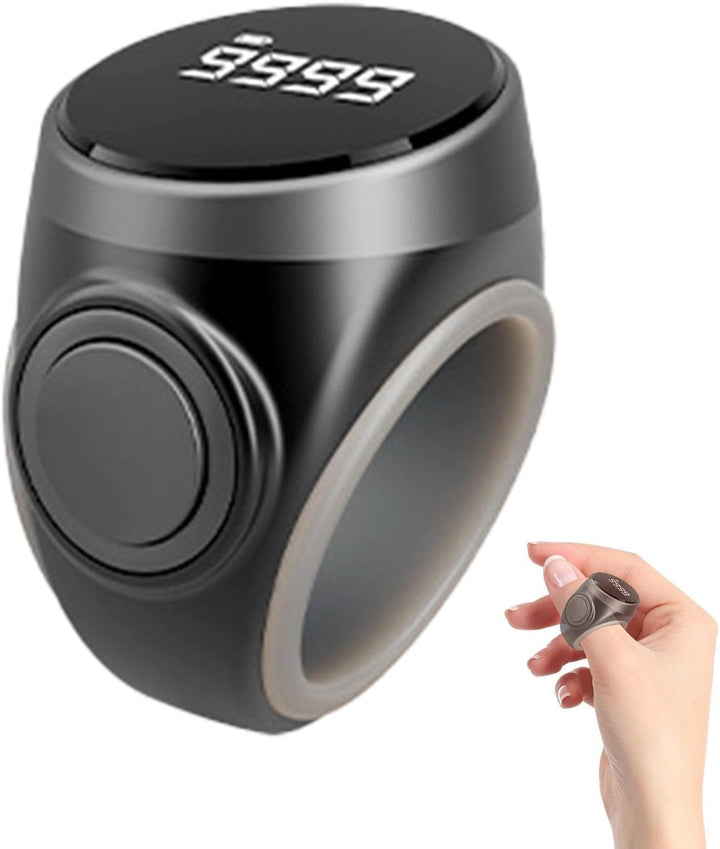 Aufladbarer, tragbarer Fingerzähler-Ring. Hilft bei Konzentration & Zählaufgaben.