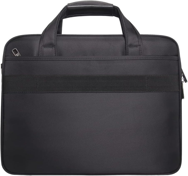 Detailansicht der hochwertigen Canvas-Struktur der Herren Laptop Tote Bag – robust und professionell.